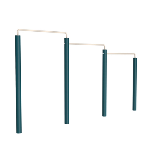 户外健身器材-三位单杠