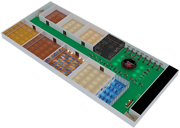 1800平方健身房配置方案-广西南宫NG28体育健身器材有限公司