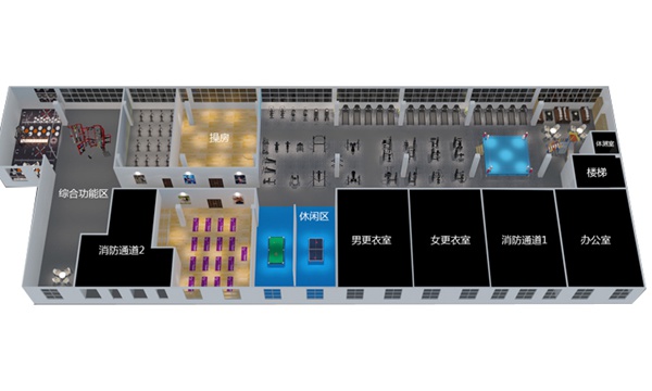 2000平方健身房配置方案-广西南宫NG28体育健身器材有限公司